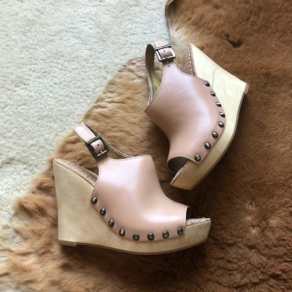 Sam Edelman Shoes - Sam Edelman Camilla Studded Leather Wedges 6